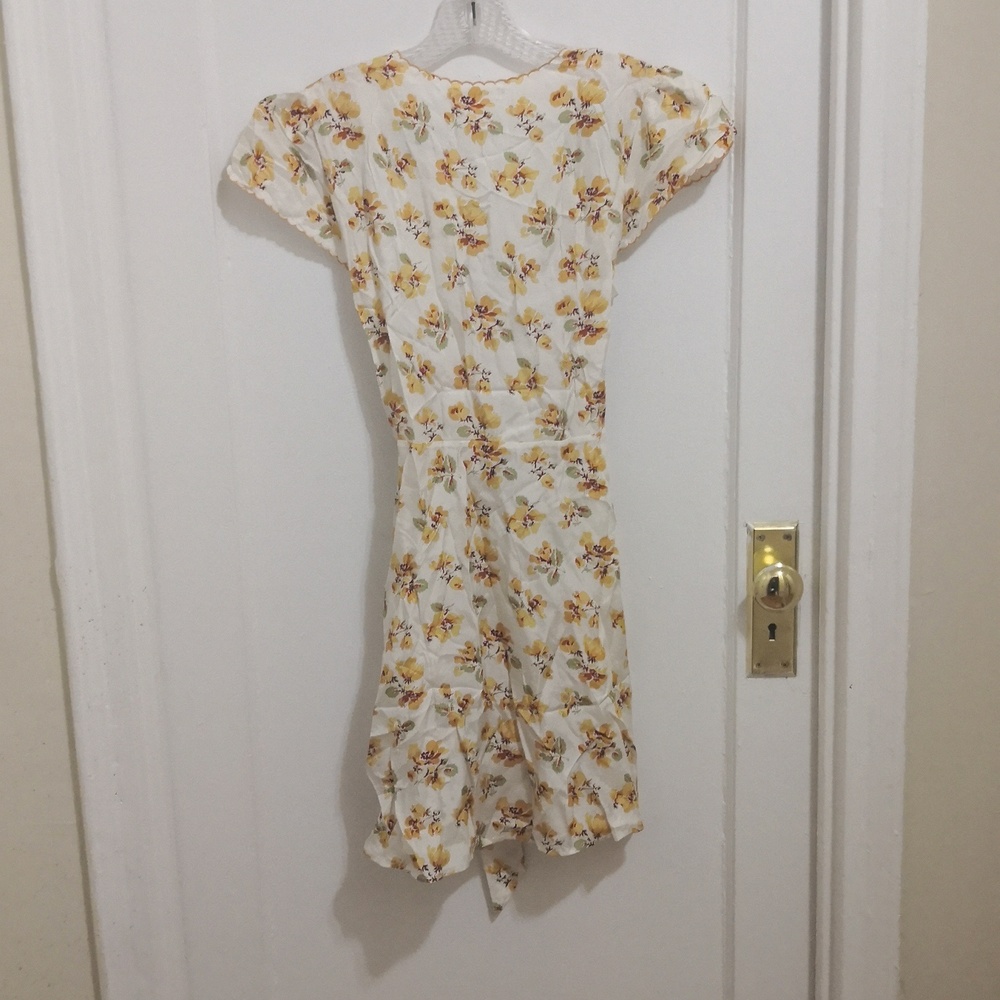 Doen Yellow Floral Mini Dress - Picture 5 of 6